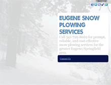 Tablet Screenshot of eugenesnowremoval.com